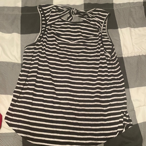 Old Navy Tops - Black and white striped tank top